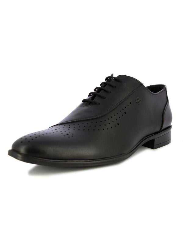 black formal slip on shoes