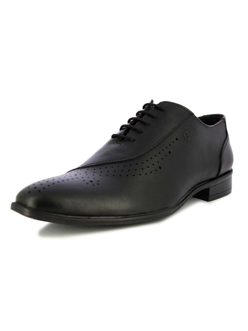 black formal lace up shoes