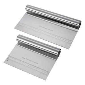 Stainless Steel Dough Chopper Bench Scraper Pastry Cutter - Our Community Tools