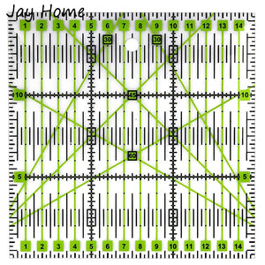 15x15 Acrylic Sewing Ruler Square Fabric Cutting Ruler Quilting Patchwork Ruler with Colored Grid Lines Quilting Sewing Craft - Our Community Tools - Acrylic Ruler Sewing