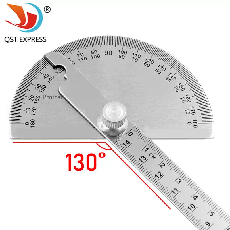 145mm stainless steel 180 protractor