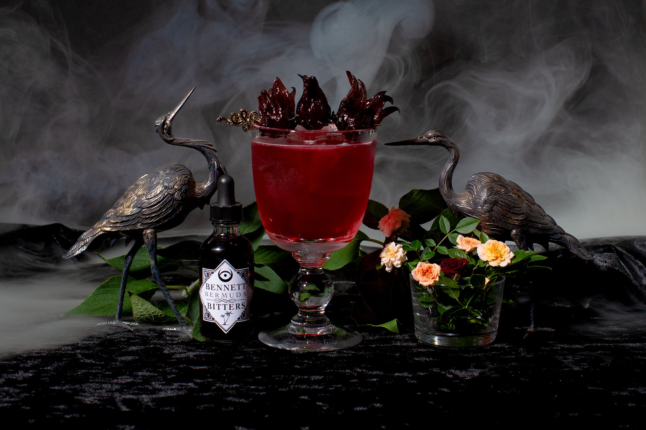 Halloween Punch Recipe Made with Fruit Juice & Hibiscus Tea