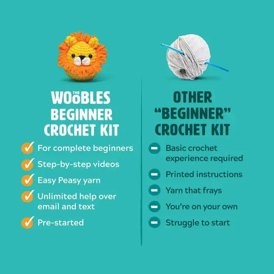 The Woobles Beginner Crochet Kit – The Toy Jungle