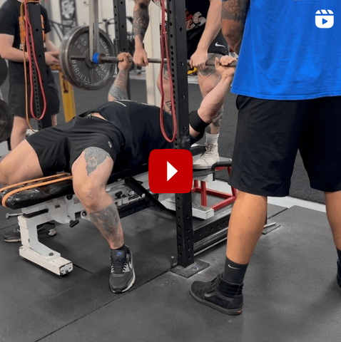 Reverse Band Bench Press w/ Anthony