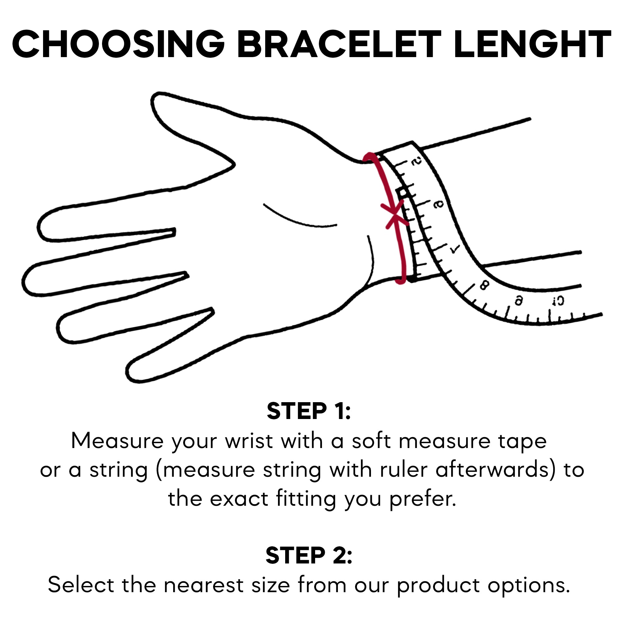 Choosing bracelet length
