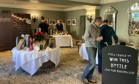 Calm before the storm - setting up the A&H Christmas Wine Fair at Hotel du Vin