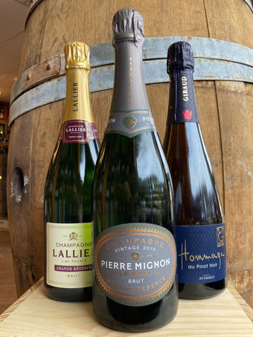 Champagne Trio - Mignon, Lallier & Hommage au Pinot Noir