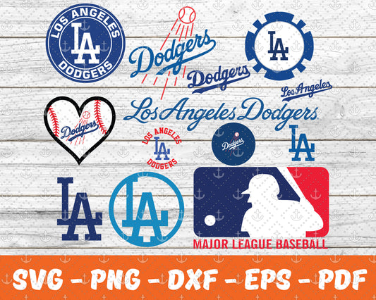 Los Angeles Dodgers Baseball Logo SVG, Baseball Dodgers SVG, Dodgers SVG,  Baseball Logo SVG PNG DXF cut file