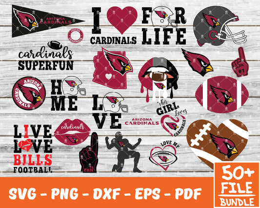 ARIZONA CARDINALS SVG FREE FILE BUNDLE - NFL Cardinals