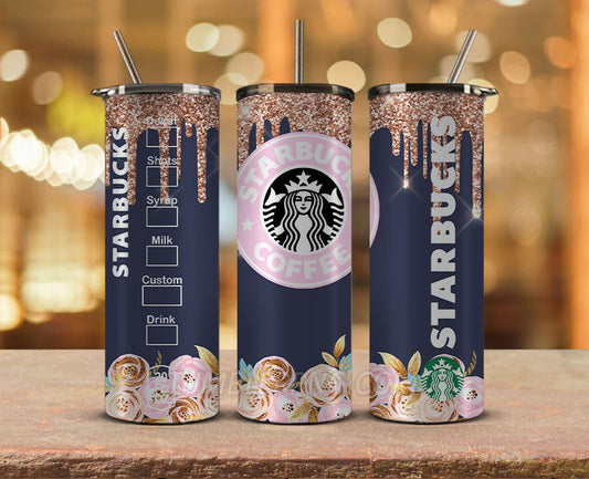 Starbucks Tumbler Png, Starbucks Glitter Sublimation, Skinny Tumbler 2 –  Tumblerluxury