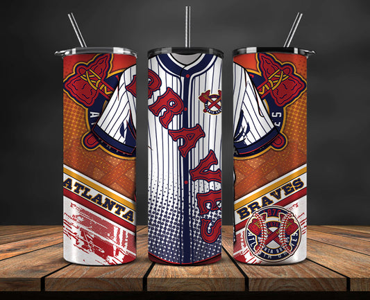 Atlanta Braves Template Tumbler Sublimation Design