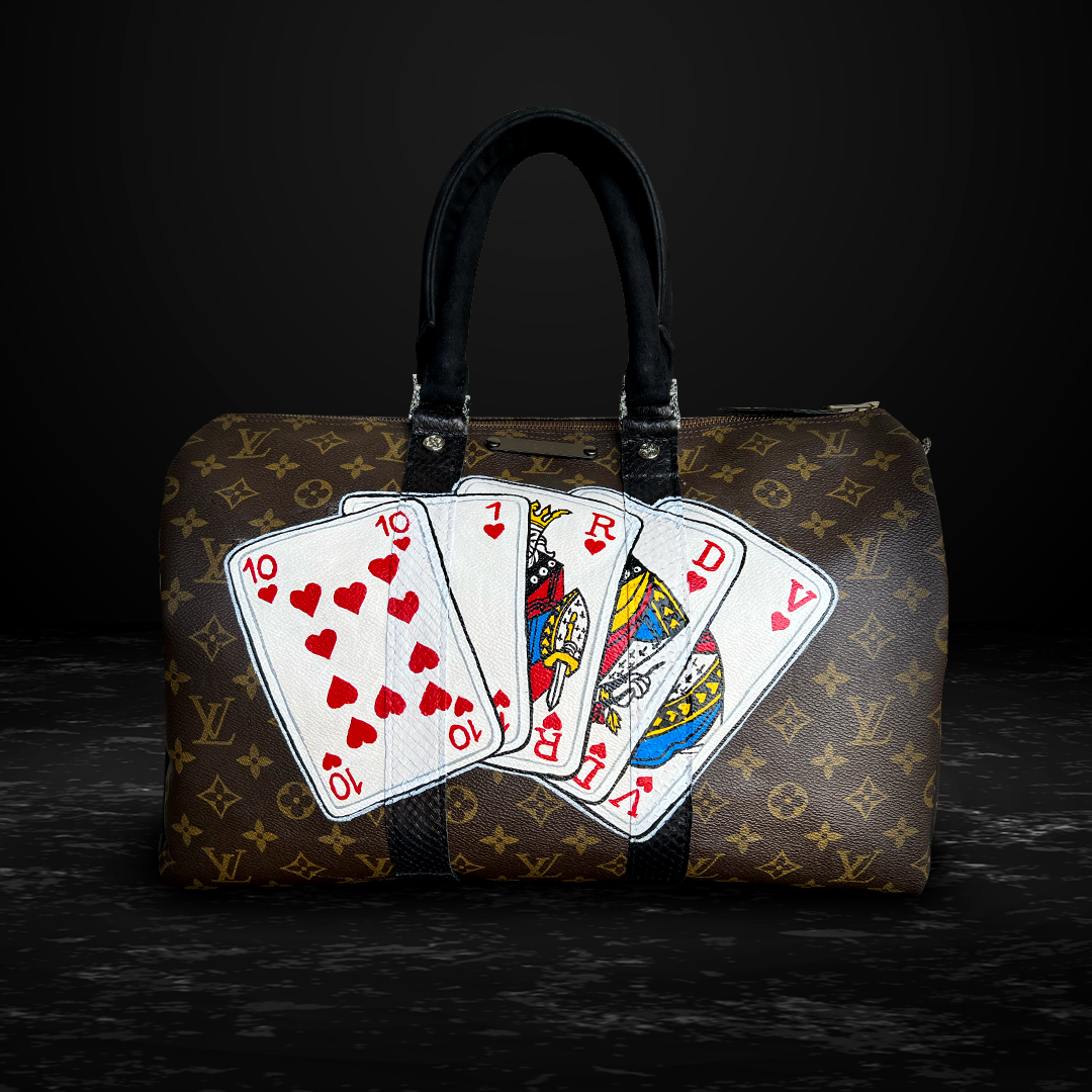 Tiger + keep the best forget the rest of Philip Karto - Customized Louis  Vuitton bag 35cm for women