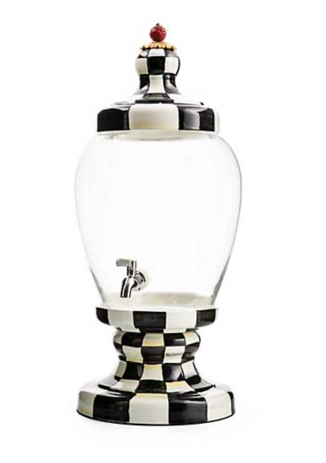 Mackenzie Childs Courtly Check Beverage Hostess