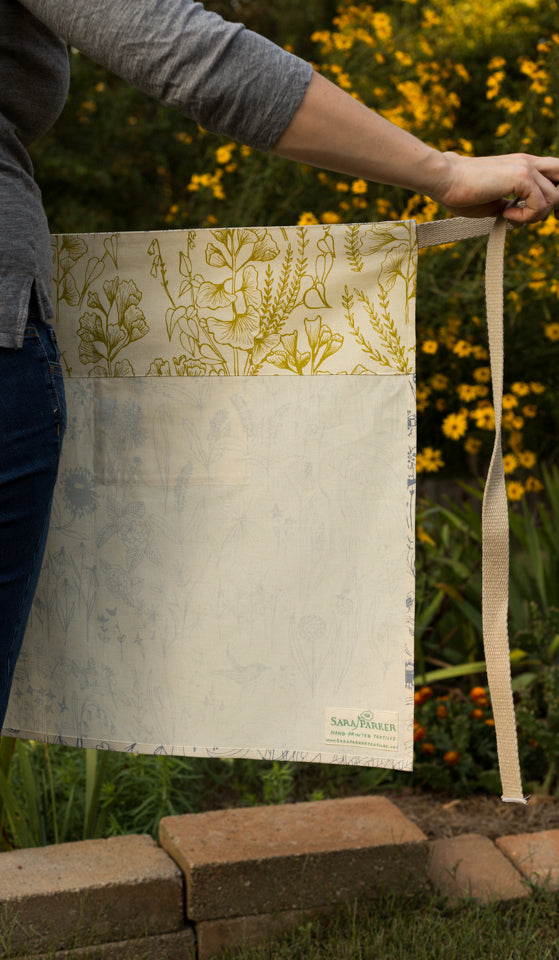 Meadowlark half apron by Sara Parker Textiles
