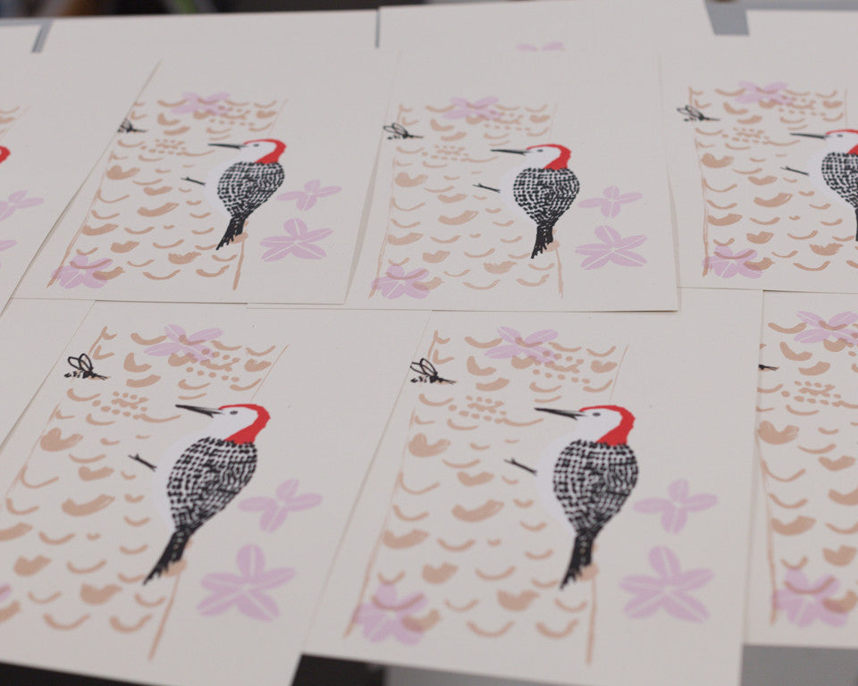Red-bellied woodpecker print by Sara Parker