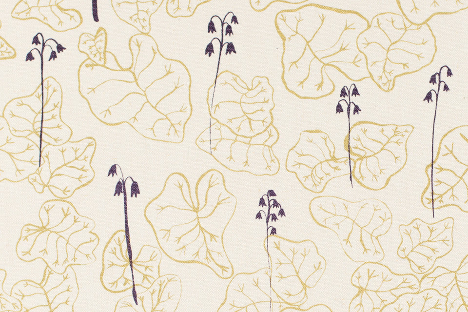 Heuchera, Hand printed Fabric by the Yard by Sara Parker Textiles 