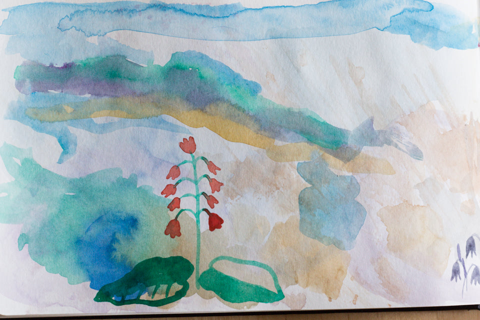 Sara Parker Textiles_watercolor sketches