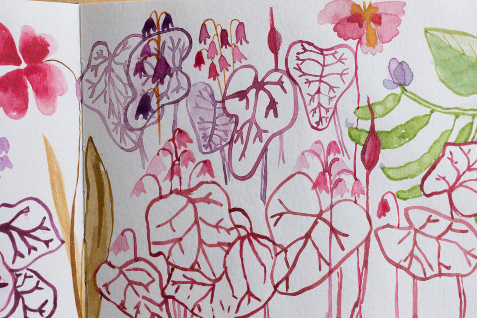 Sara Parker Textiles_watercolor sketches