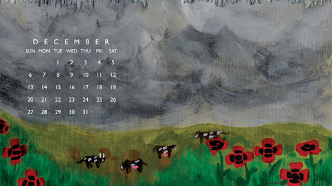 December desktop calendar