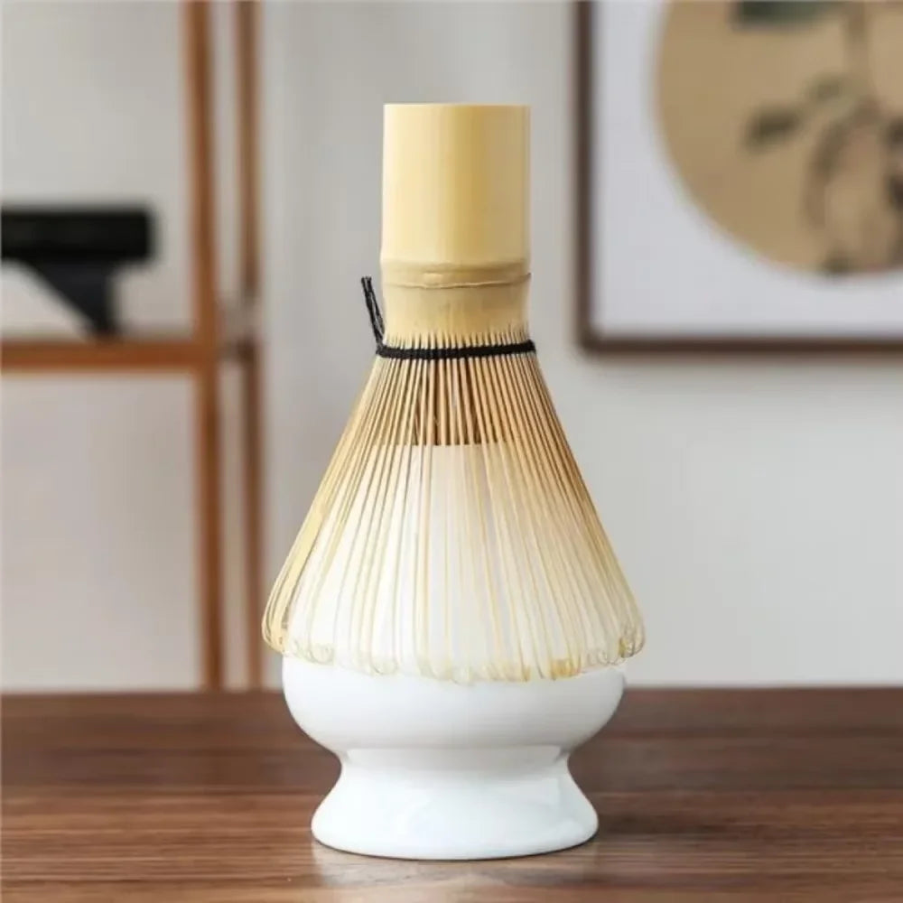 White Classic Ceramic Whisk Stand