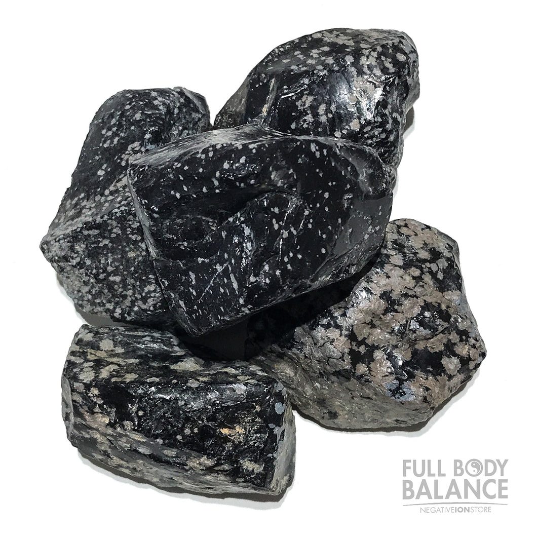 Snowflake Obsidian Rough Stone Negative Ion Store