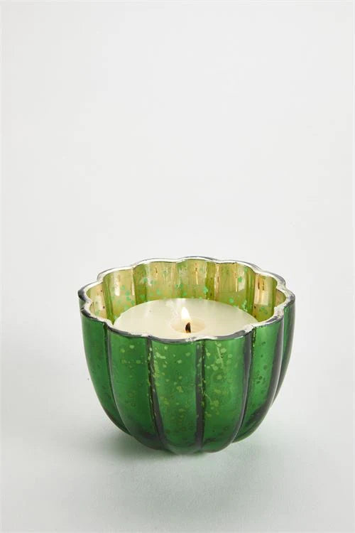 Frasier Fir Molded Green Glass Candle