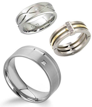 Mens Diamond Wedding Rings | Handmade in Gold Platinum & Palladium