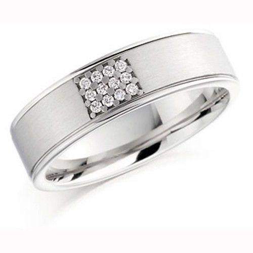 Mens Diamond Wedding Rings | Handmade in Gold Platinum & Palladium ...