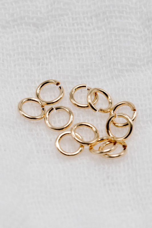 14K Gold Filled 5mm Open Jump Rings 22 Gauge 50pc