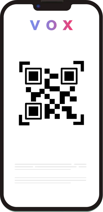 Qr code scanning for Vox mobile eSIM installation