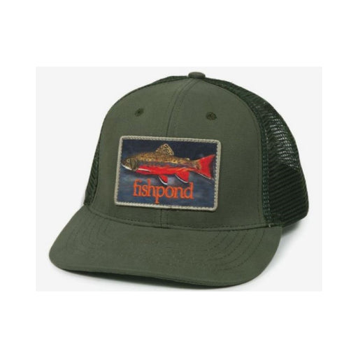 Ripstop Covert Trucker Cap | Fishing Cap | Caps For Fishing. Olive/Blaze