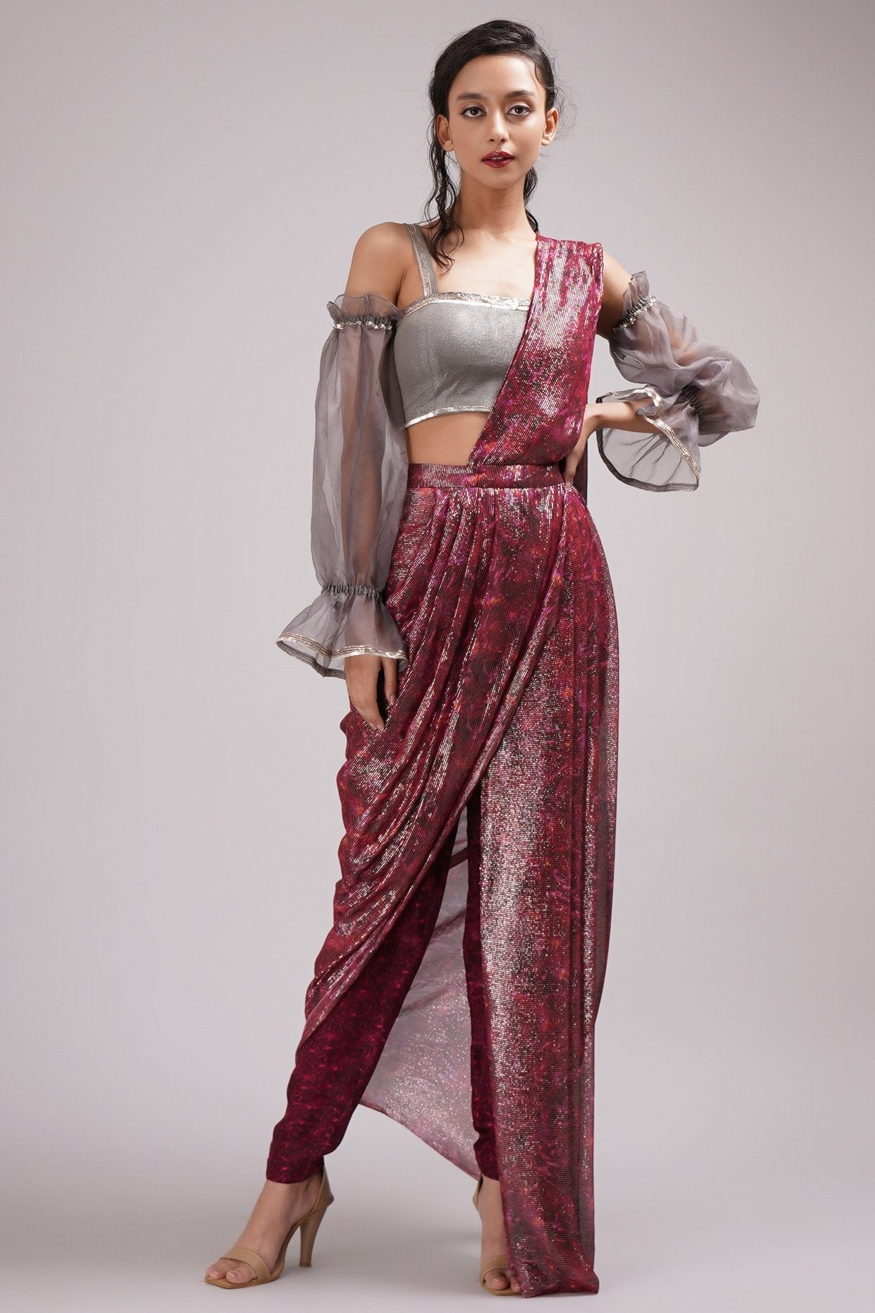 party wear pant saree