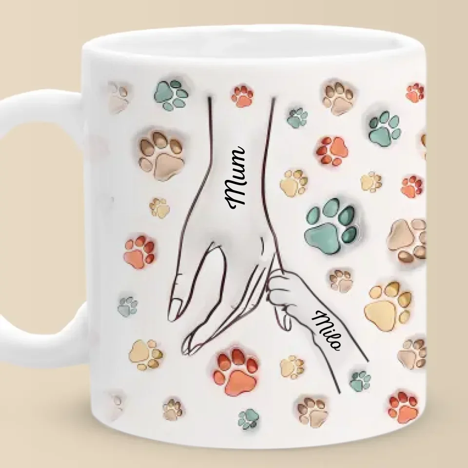 Love Is Not About Receiving, But About Giving - Dog & Cat Personalized Custom 3D Inflated Effect Printed Mug - Mother's Day, Gift For Pet Owners, Pet Lovers