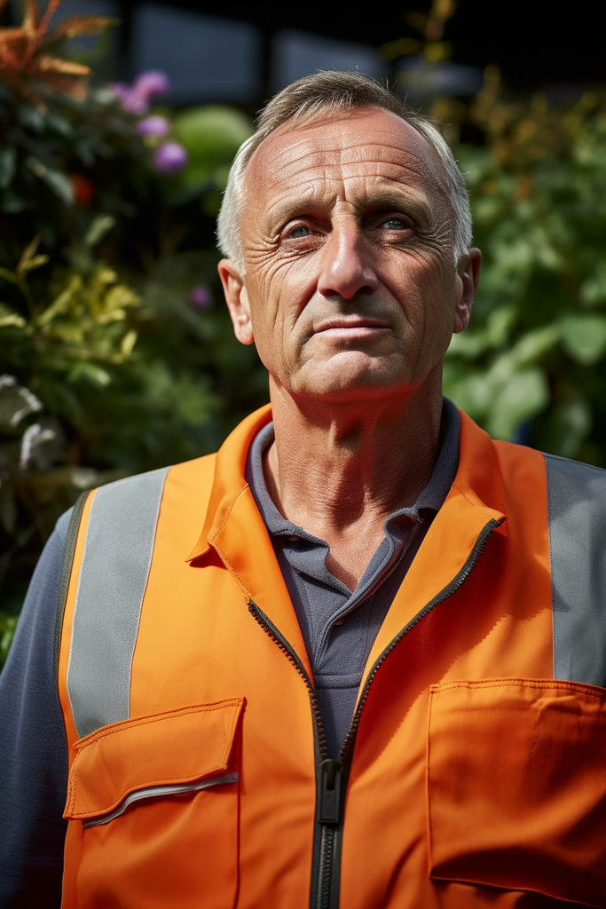 Johan Cruyff as gardner