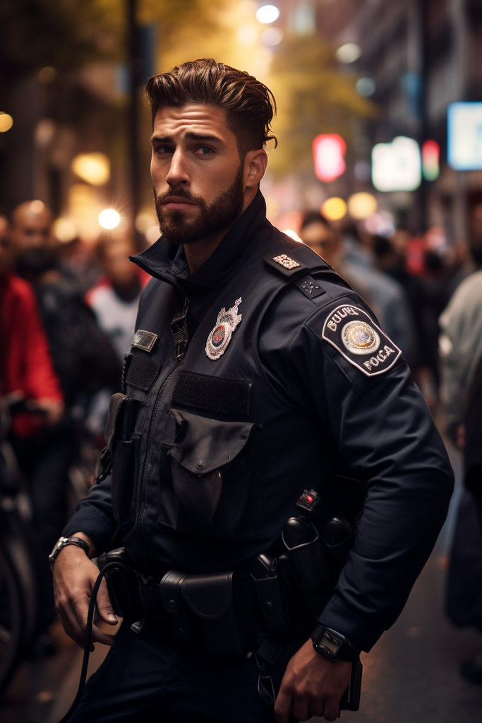 Sergio Ramos as police officer