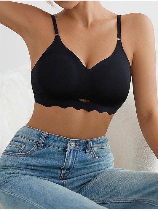 Seamless Soft Comfy Wire Free Bra Black