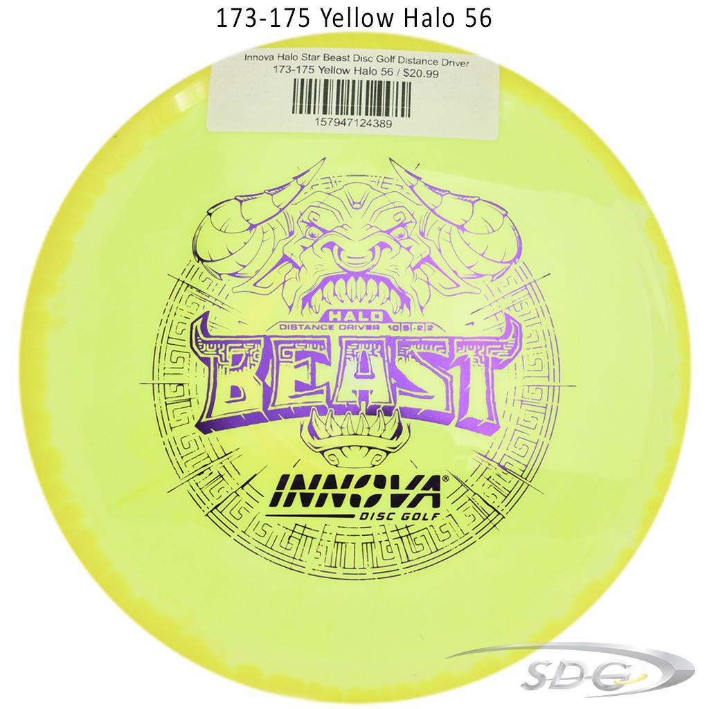 innova-halo-star-beast-disc-golf-distance-driver 173-175 Yellow Halo 56 