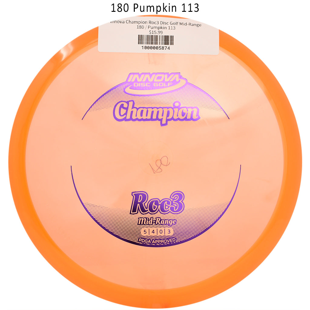 innova-champion-roc3-disc-golf-mid-range 180 Pumpkin 113