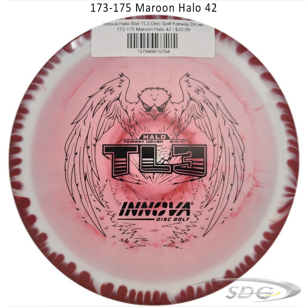 innova-halo-star-tl3-disc-golf-fairway-driver 173-175 Maroon Halo 42 