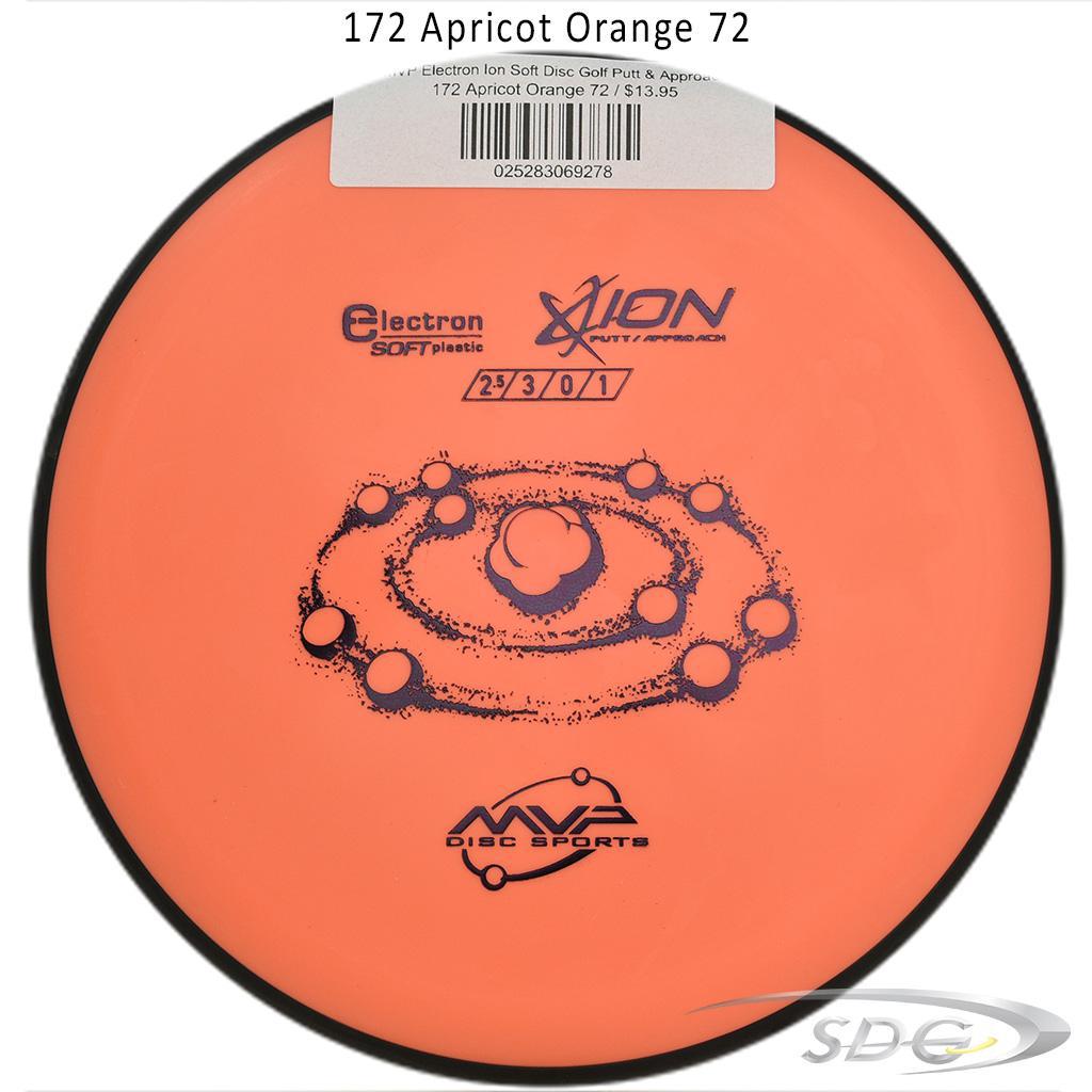 mvp-electron-ion-soft-disc-golf-putt-approach 172 Apricot Orange 72 