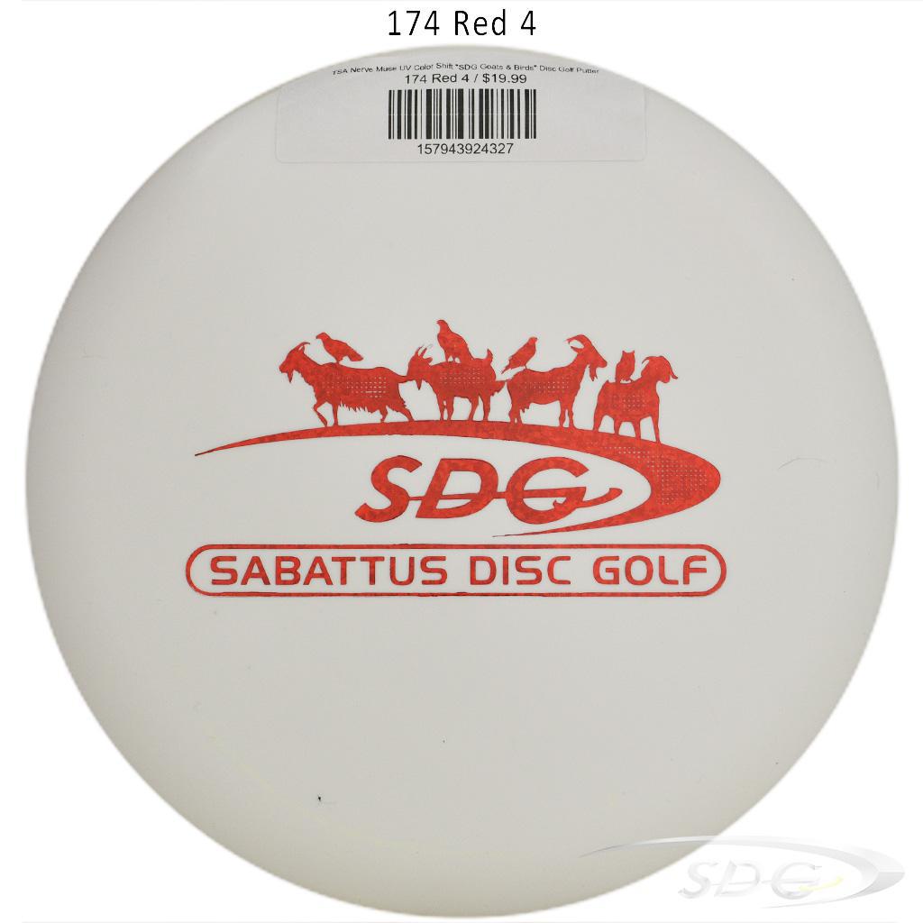 tsa-nerve-muse-uv-color-shift-sdg-goats-birds-disc-golf-putter 174 Red 4 