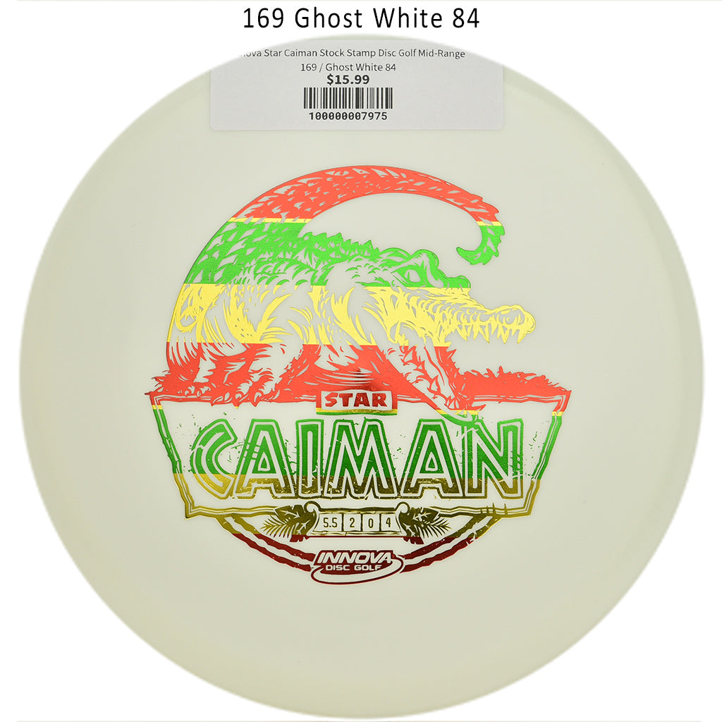 innova-star-caiman-stock-stamp-disc-golf-mid-range 169 Ghost White 84