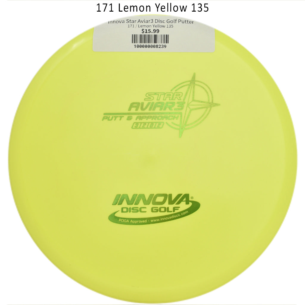 innova-star-aviar3-disc-golf-putter 171 Lemon Yellow 135