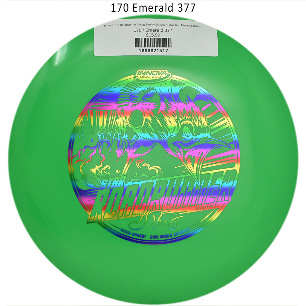 innova-star-roadrunner-gregg-barsby-signature-disc-golf-distance-driver 170 Emerald 377