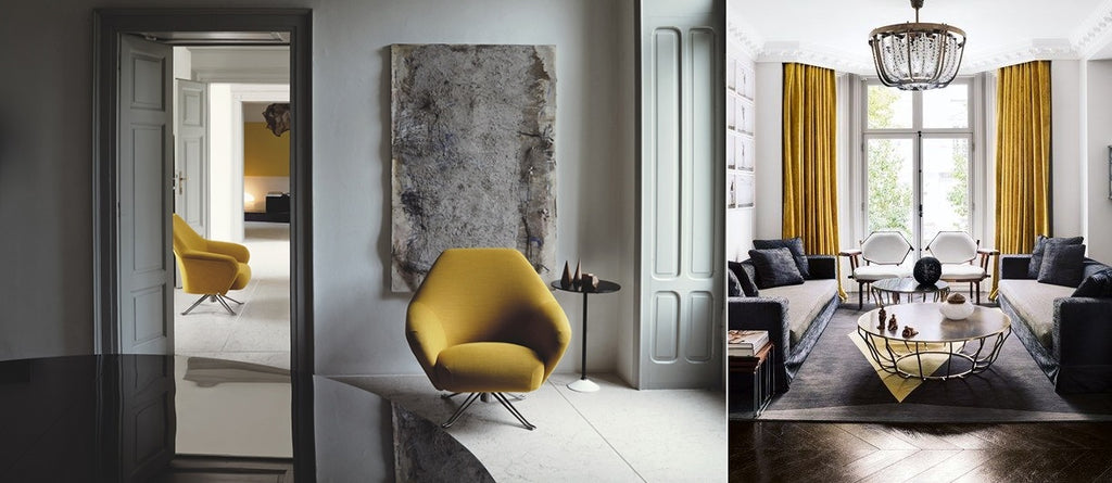 Yellow and Grey Interiors