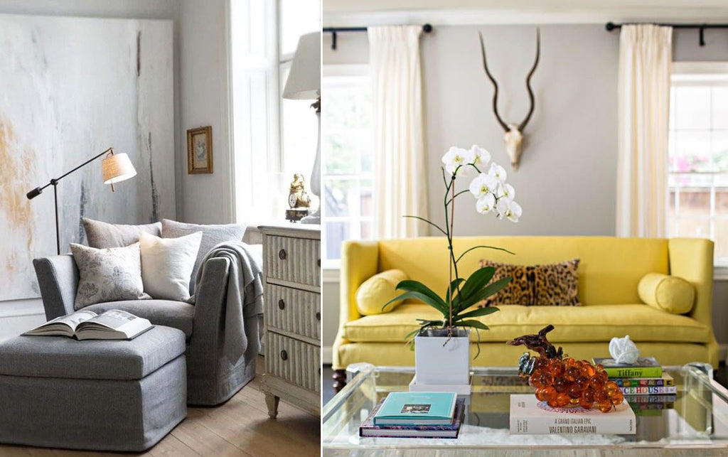 Yellow and Grey Home Decor