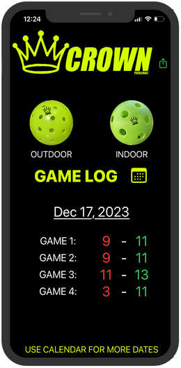 iPhone - CROWN PICKLEBALL SCORING APP