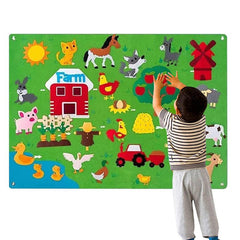 Planche murale interactive en feutre Montessori CreaWall® – Ed'uKids®