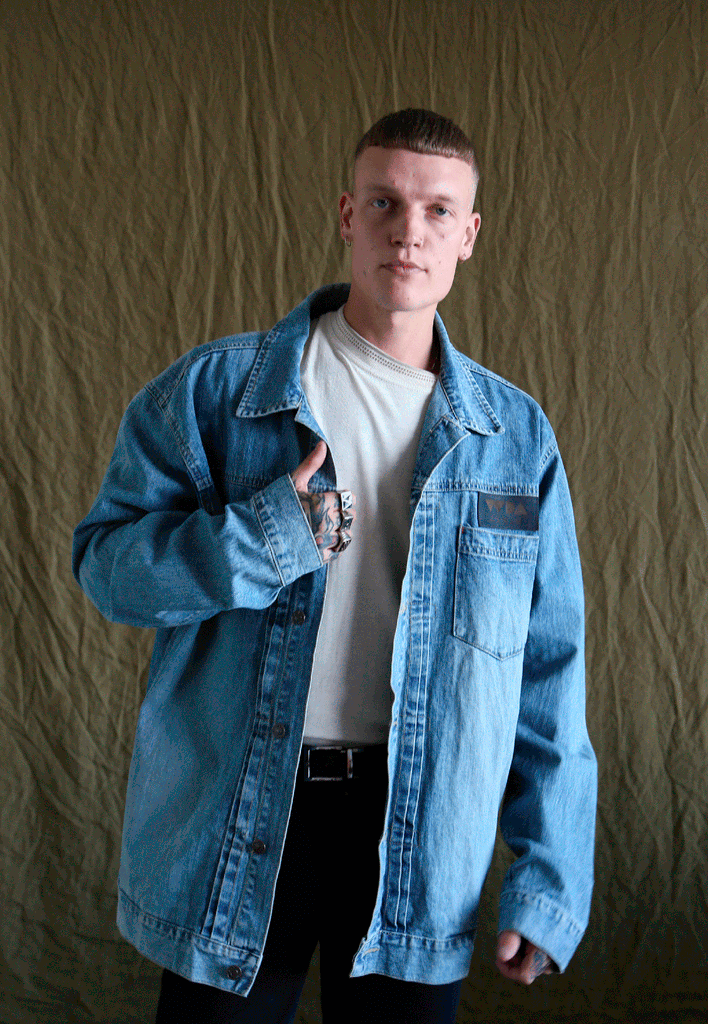 large denim jacket