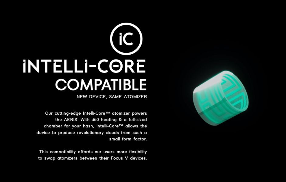 Focus V AERIS Dab Rig Vaporizer Inteeli-Core Technology